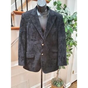 Thread & Stitch Men Black 100% Cotton Single Breasted Long Sleeve Jacket Size M